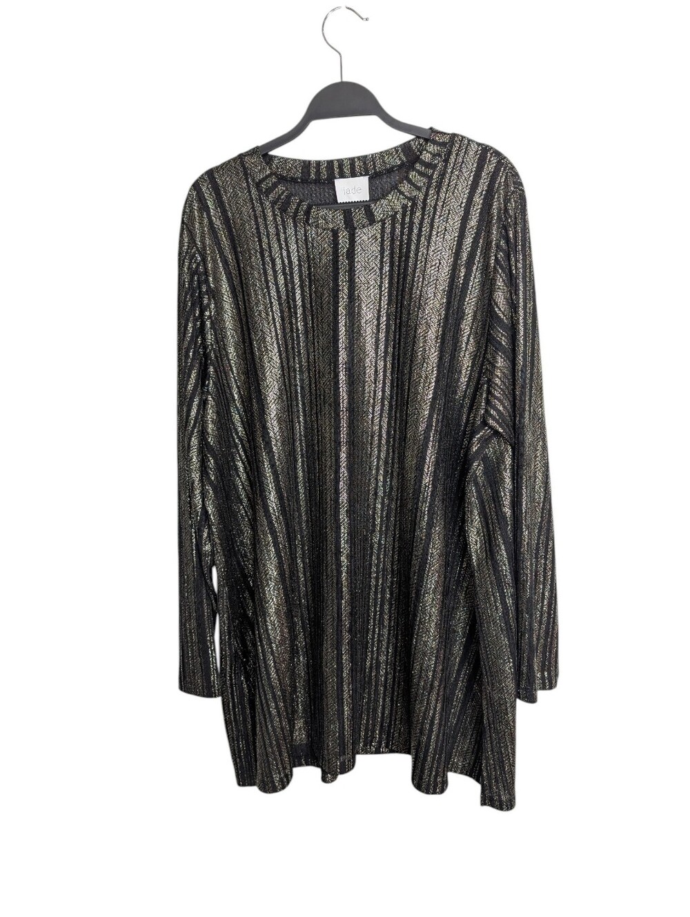Johnny Was Jade Jenna Metallic Relaxed Flowy Evening Event 70s Tunic Top Size 3X - Picture 3 of 9